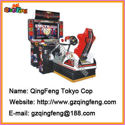 Simulator racing game machines