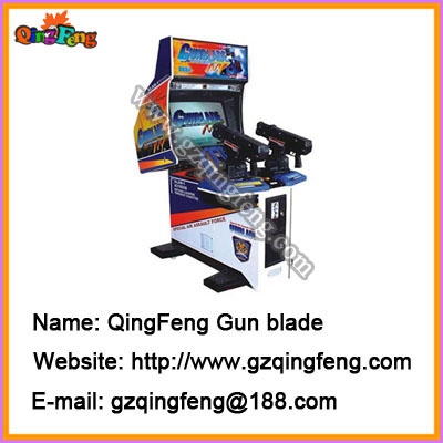 Simulator shooting game machines