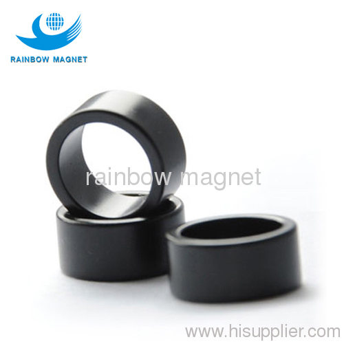 Black Epoxy NdFeB magnet ring. Sintered Black Epoxy ring