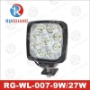 27w square led work lamps