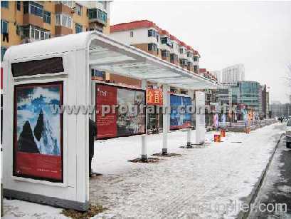 Solar bus shelter