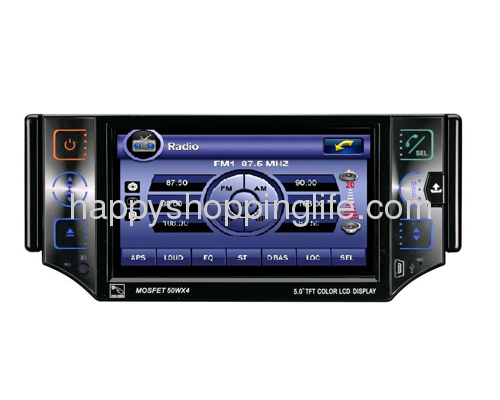 1 Din Car DVD with GPS Navigation System 5 Inch