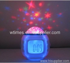 Table projector clock