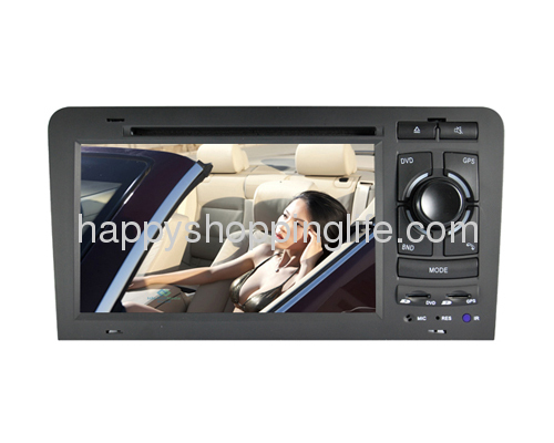 Audi A3 HD DVD Player with GPS CAN Bus Steering Wheel Controls