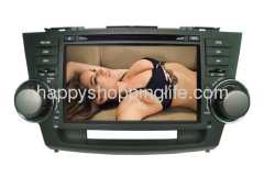 HD DVD Player with GPS Navigation TV IPOD for Toyota Highlander