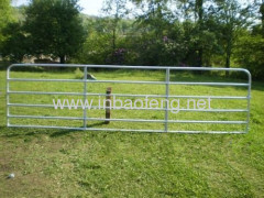 Steel tube livestock gate