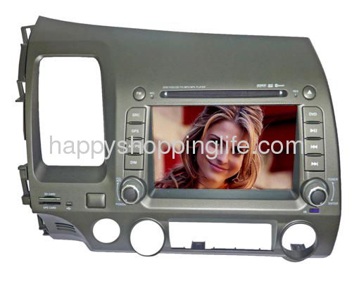 Car DVD Player with Navigation System DVB-T RDS for Honda Civic