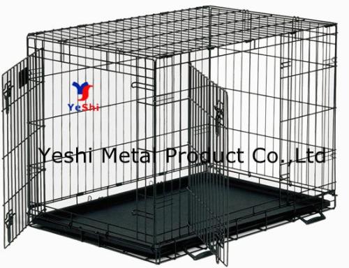 dog cage; dog crate