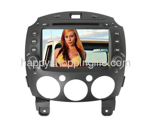 8 inch DVD Player GPS Navigation Bluetooth USB SD for Mazda2