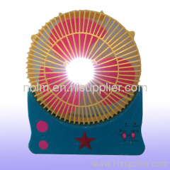 rechargeable table fan with light