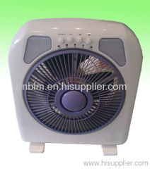 12W Table Rechargeable Fans with 20LED Emergency Light