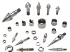 Bimetallic screw elements