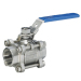 stainless steel 2pc threaded npt bsp ball valve