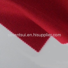 Red wool fabric