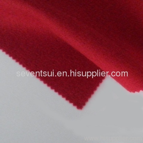 Red wool fabric