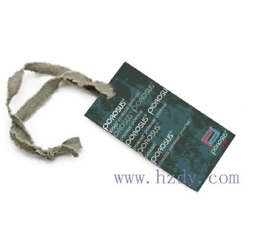 Printed Paper Hang Tag Label