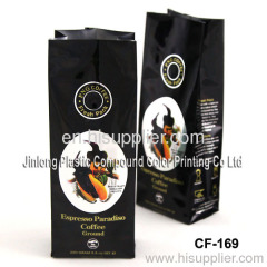 ground coffee bag