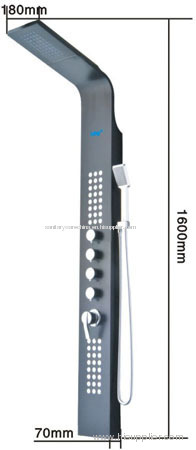 2012 Modern Design Black Aluminium Shower Panels Column