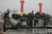 Fire test by Sichuan fire brigade