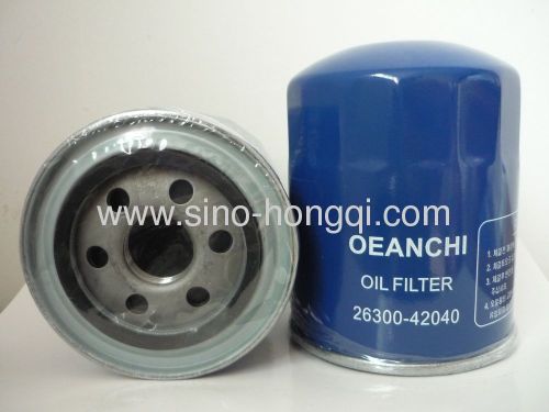Oil filter 26300-42040 for HYUNDAI ,KIA,MAZDA,MITSUBISHI