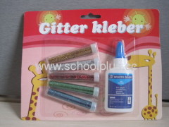 Glitter glue and white glue for school and kids