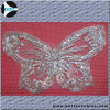 butterfly collar lace on the withe net fabirc