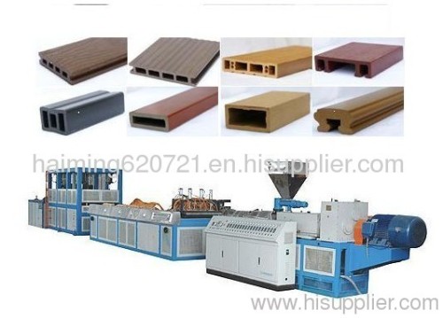 PVC PP PE wpc profile production line