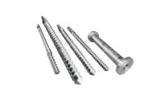 Rubber machine screw and cylinder
