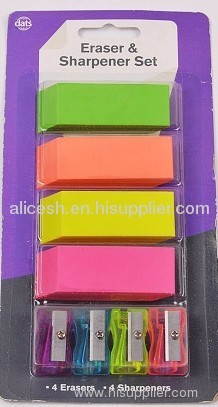 Eraser &sharpener set