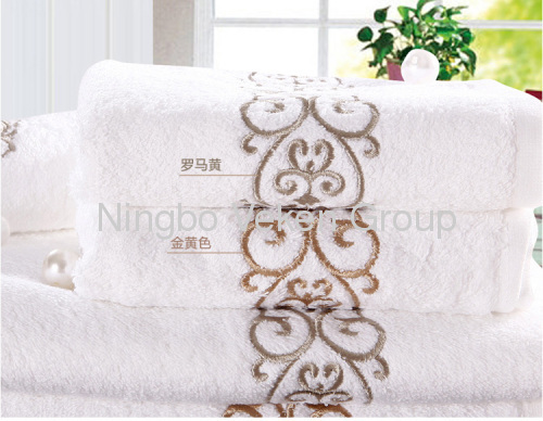 EMBROIDERY BAMBOO bath towels