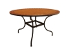 Wrought iron and ceramic mosaic round dining table