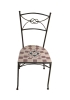 Wrought iron and ceramic mosaic chair