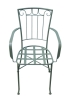 Wrought iron armchair
