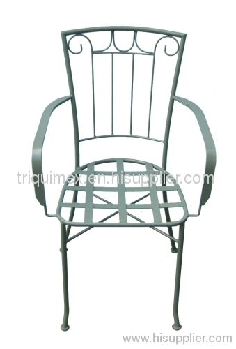 Wrought iron armchair