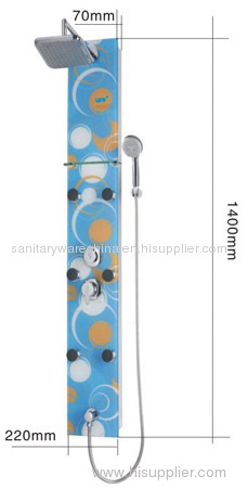 Tempered Glass Shower Panel Massage Spray System Factory