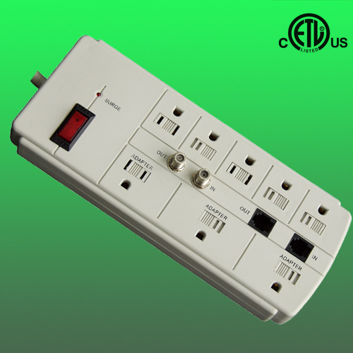 TV line surge suppressor