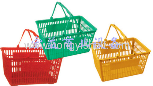 plastic shopping baskets