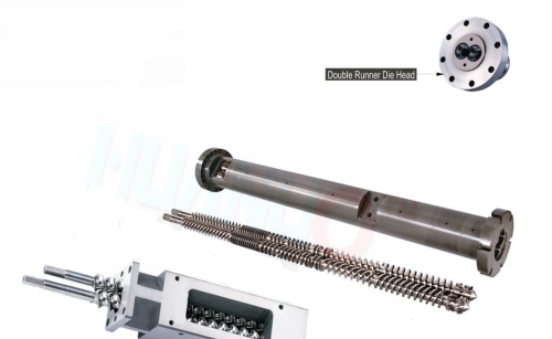 parallel twin extruder screw and cylinder