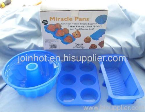 silicone cake mold sets 3pcs/set