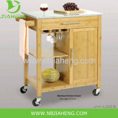 Lipper International Bamboo Kitchen Trolley