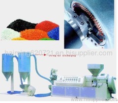 PVC hot-cutting pelletizing extruder