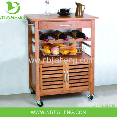 Bamboo Kitchen Trolley with Drawer