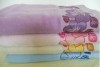 100% cotton jacquard bath towel,satin border bath towel