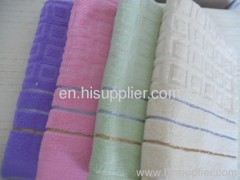 100%cotton satin dobby terry towel