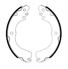 NISSAN TIIDA rear brake shoe