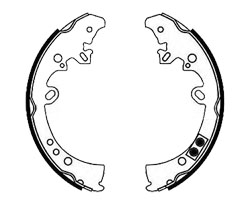 TOYOTA HILUX rear brake shoes