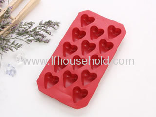 valentine heart ice cube