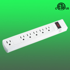 6 Outlets power surge suppressor, with transformer outlets