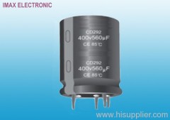 Snap In aluminum electrolytic capacitor