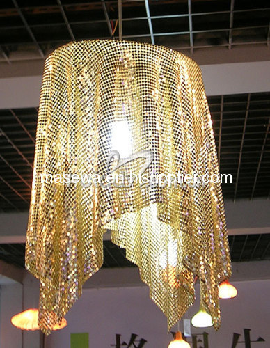 lamp shade aluminum fabric